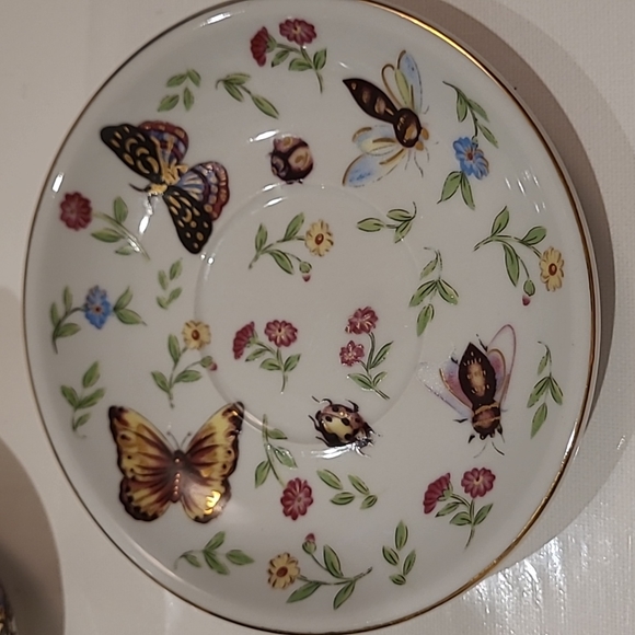 Adeline porcell Anafine tea for one set teacup and saucer and pot - Picture 9 of 10